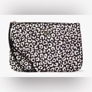 Kate Spade ♠️ Black and White Chelsea Med Wrist Pouch NWT